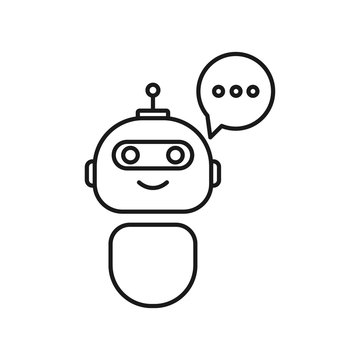 black and white AI Personal assistant chat bot