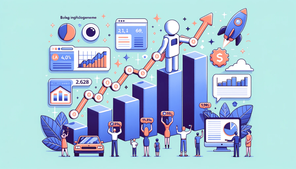 Illustration-of-a-bar-chart-showcasing-the-growth-of-a-blogs-performance-metrics-like-traffic-and-engagement-before-and-after